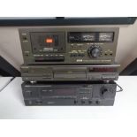 Three hifi seperates to include Denon DRA-275 RD stereo receiver,