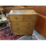 A 1930's five drawer chest