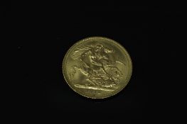 A gold full sovereign - 1974