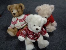 Three Harrod's Christmas bears, 2011,
