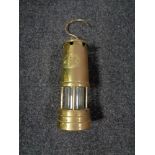 A brass lamp and Limelight miner's lamp