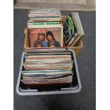 Two boxes of lps - 70's, Elton John, Walker brothers,