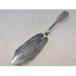 A good quality Victorian silver fish slice,