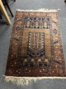 An Afghan prayer rug