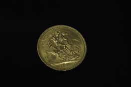 A gold full sovereign - 1974
