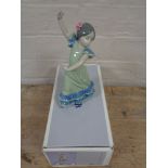 A Lladro figure, Spanish girl dancing, boxed.