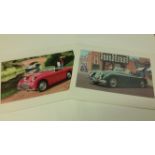 I.T.C., Motor Cars, set of colour prints of artwork by Eric Bottomley, for unissued card series,
