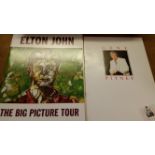 POP MUSIC, brochures, inc. Elton John, Queen, Freddie Mercury, Rolling Stones, Cliff Richard, The