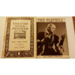 THEATRE, USA Playbills, pre-war, theatres R-Z, musicals, revues, plays, comedy; artists inc. Al