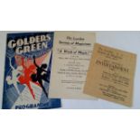 MAGIC, theatre programmes, 1940s-50s, inc. Grand Theatre Derby, Chiswick Empire, Finsbury Park