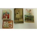 U.S.A., odds, medium & large, inc. many ATC, Lorillard, Duke; actresses, beauties, playing cards,