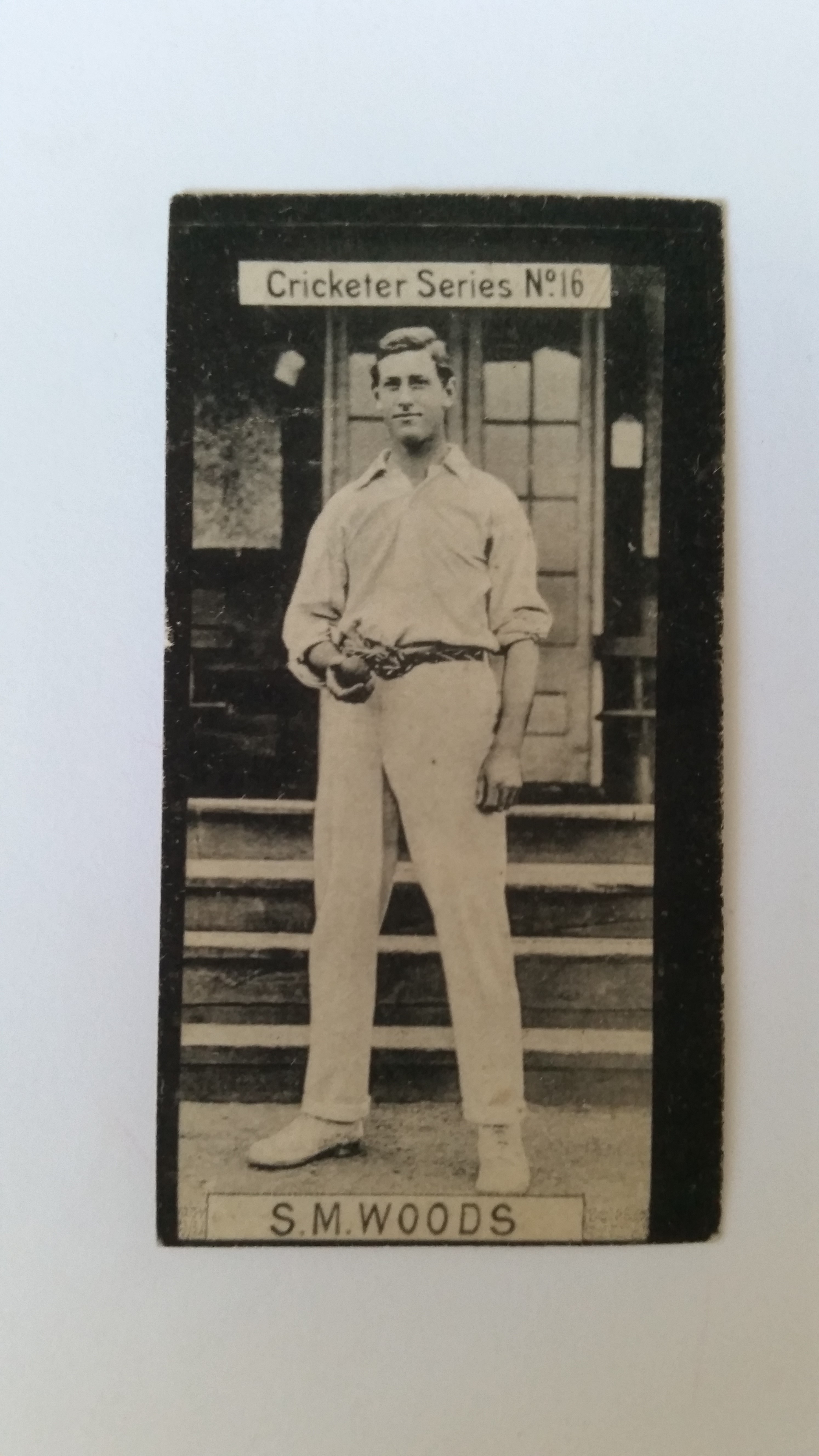 CLARKE, Cricketers, No. 16 Woods, slightly off-set, VG