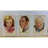 GALLAHER, Signed Portraits of Famous Stars, complete, VG to EX, 48