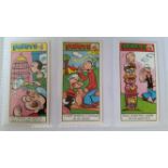 PRIMROSE, inc. Space Patrol (48+115); Popeye 4th (75), three styles of backs, card & paper issues,