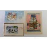 GREETINGS, p/c, Christmas, inc. scenes, children, floral, religious, villages etc., Belgian issue,