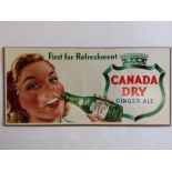 TRADE, advertising posters, inc. Canada Dry Ginger Ale, showing girl with bottle (16 x 7.5);