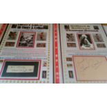 THEATRE, Gilbert & Sullivan, signed cards, pieces etc., lightly laid down to black card, with