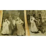 THEATRE, play scenes, b/w photos, 1900s, inc. My Lady Nicotine, All The Year Round, 8d A Mile,