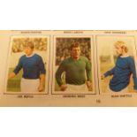 FOOTBALL, FKS Soccer Stars 1970/71, album laid down with stickers, missing Nos. 9, 39, 54, 162 &