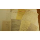 LITERATURE, signed letters, inc. Jeffrey Archer, Winston Graham, Edward Lucas, Sue Townsend,