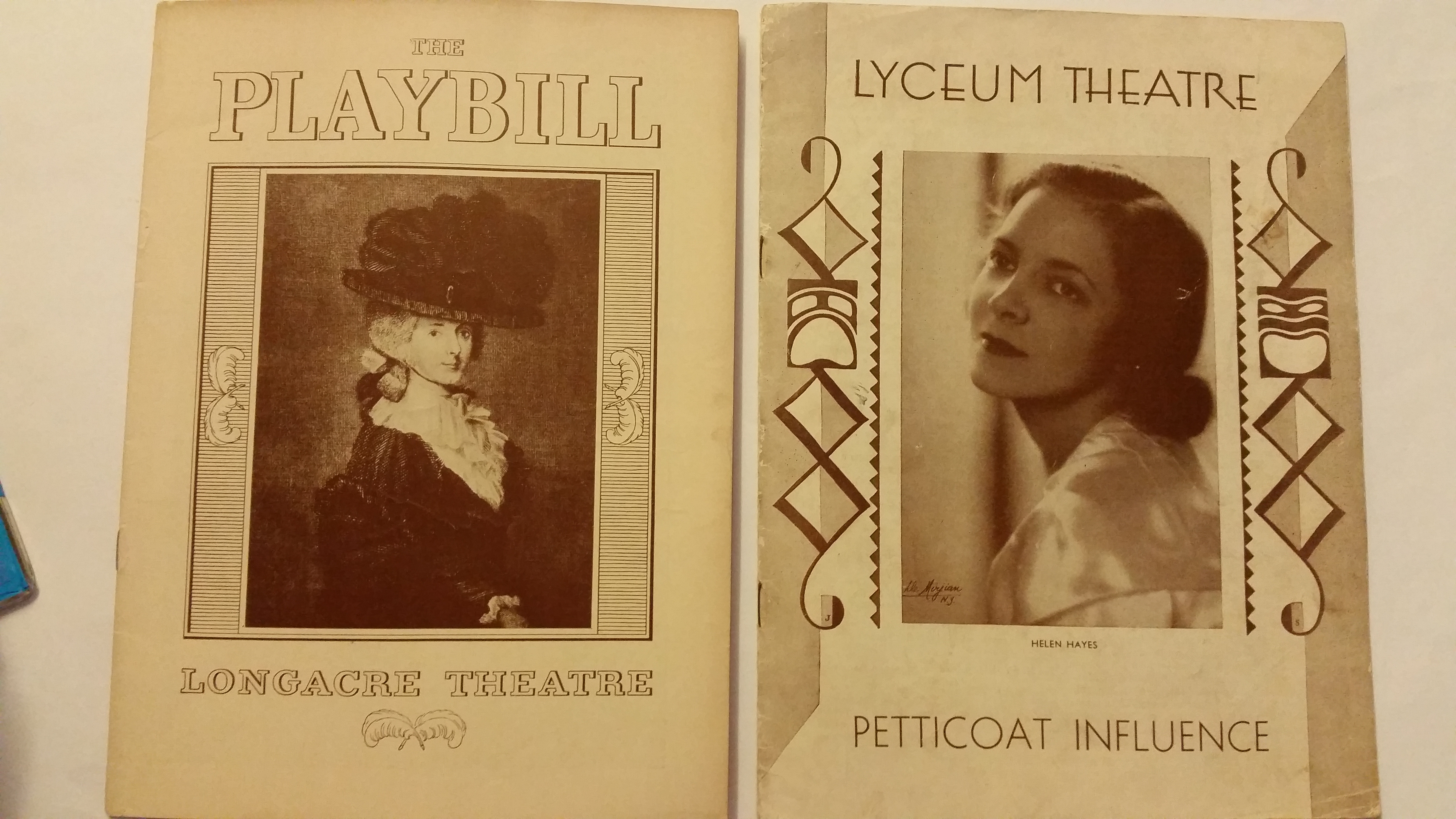 THEATRE, USA Playbills, 1929-1940, theatres L-M, musicals, revues, comedy, plays; artists inc. Jimmy