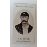 TADDY, County Cricketers, Board (Gloucestershire), Imperial back, VG