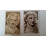 CINEMA, postcards, Actresses, inc. Barbara Stanwyck, Norma Shearer, Rosalind Russell, Jean Parker,