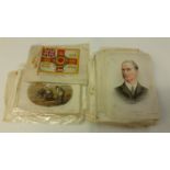 PHILLIPS, premium silks, part sets & odds, inc. War Leaders, Flags, Heraldic, Old Masters etc.,