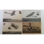 AVIATION, postcards, Gilmour, Paulhan (2), Gooden looping-the-loop; Latham (3), in flight, pu (1),