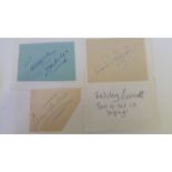 ENTERTAINMENT, signed cards, pieces etc., inc. Jack Hylton, Lesley Garrett, Edmund Hockridge,