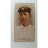 WILLS, Cricketers (1896), Flowers (Notts), crease to centre of card, FR