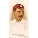 WILLS, Cricketers (1896), Read W.W. (Surrey), slight scuffs to edges, G