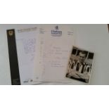 FOOTBALL, selection of signed letters, inc. John Hollins, Stan Lloyd (letter & photo), Billy