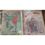 COMICS, Boys Own, 1900s-1910s, slight duplication, some tears to covers, FR to VG, 15*