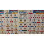 THOMSON, ABC Charts of Football Colours 1-4, each with uncut sheet to reverse, vg TO ex, 4