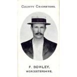 TADDY, County Cricketers, Bowley (Worcestershire), Grapnel back, VG