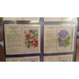 WIX J., silks, part sets & odds, inc. Kensitas Flowers, medium & small (78); British Empire Flags (