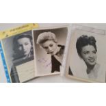 CINEMA, actresses, signed photos, inc. Fay Davis, Virginia Pearson, Retna Mohini, Irene Dunne,