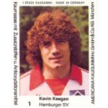 KAUGUMMI, football stickers, 1980, near complete set, inc. Kevin Keegan, Dave Watson etc., VG to EX,