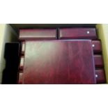 ACCESSORIES, modern albums, 11 x 7.5, red, slip-cases, VG, 9