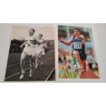 ATHLETICS, selection, inc. signed (4), photos, Chris Braysher (full-length setting pace for Roger