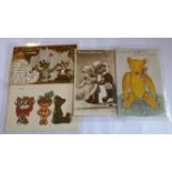 POSTCARDS, dolls and teddy bears, inc. humour, with children, novelty, greetings etc., G to VG, 42*