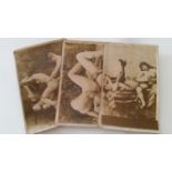 GLAMOUR, Edwardian pornographic photographs, inc. lesbianism, p/b, postcard size, generally G, 13