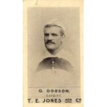 JONES T.E., Welsh Rugby Players, Dobson (Cardiff), G