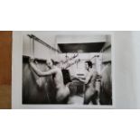 FOOTBALL, signed photos, inc. Frank McLintock (full-length naked in shower with another player),