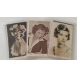 CINEMA, postcards, Actresses, inc. Rosalind Russell, Eleanor Powell, Maureen O'Sullivan, Anna