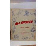 A. & B.C. GUM, All Sports, empty album (unused), VG