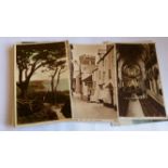 EPHEMERA, selection, inc. postcards, views, Exeter, Looe, Perranporth, Truro, Topsham, Mundesley