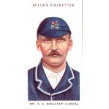 WILLS, Cricketers, complete, large S, VG to EX, 25