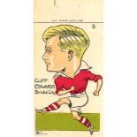 SUNDAY EMPIRE NEWS, Famous Footballers of To-Day by Durling, with uncut tabs to top edge, VG to